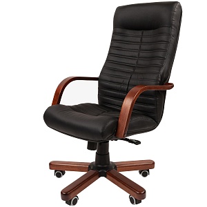 Офисное кресло CHAIRMAN 480WD, экокожа,  черный